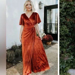NWT Baltic Born Velvet Meghan Wrap Dress